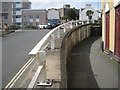 SX9472 : Crash barrier and retaining wall, Fore Street by Robin Stott