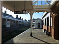 TF6628 : The Royal Station, Wolferton - Looking along the platform by Richard Humphrey