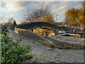 SJ9097 : Ashton Canal, Bridge at Fairfield Lock by David Dixon