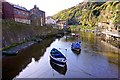 NZ7818 : Fishing Boats, Staithes Beck by Paul Buckingham