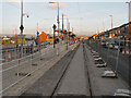 SJ8998 : Edge Lane Tram Stop by David Dixon