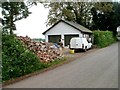 SO4210 : Roadside building rubble, Coed-Cefn by Jaggery