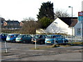 SS8282 : A corner of Pyle railway station car park by Jaggery