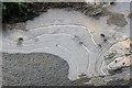 SP9213 : Patterns in the Ice in the Side Pond at Lock 43, Grand Union Canal by Chris Reynolds