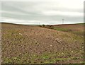 NX0746 : Looking over ploughed fields to the North Channel by Ann Cook