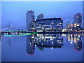 SJ8097 : MediaCityUK and Footbridge by David Dixon