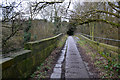 SE2237 : Pack Horse Bridge at Rodley over the River Aire by John Sparshatt