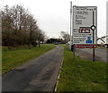 ST1069 : Wide pavement alongside Port Road East at the approach to the Colcot Road junction by Jaggery