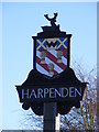 TL1116 : Harpenden Town Sign by Geographer