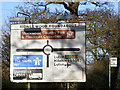 TL0918 : Kidney Wood Roundabout Roadsign by Geographer