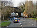 SP1381 : Railway Bridge, Warwick Road, Olton by David Dixon