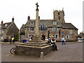 SY9682 : Market cross in the square, Corfe Castle by Phil Champion