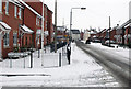 SK7080 : Thrumpton Lane in the snow by roger geach