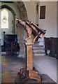 SZ3299 : St John the Baptist, Boldre - Lectern by John Salmon