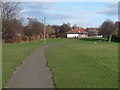 NZ2166 : Green space in East Denton by Oliver Dixon