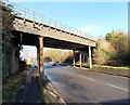 ST3286 : Fluted columns support a Corporation Road railway bridge, Newport by Jaggery