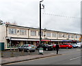 ST5392 : A row of shops and a CCTV camera, Bulwark, Chepstow by Jaggery