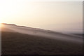 SU2986 : Near Uffington White Horse, misty late afternoon by Christopher Hilton