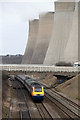 SK4929 : A453 bridge across the railway by Alan Murray-Rust