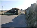 NY0236 : Railway bridge abutments, Maryport Coastal Park by Christine Johnstone