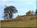 SD8015 : Telecommunications Mast and Remains of Grant's Tower, Top o'th'Hoof by David Dixon