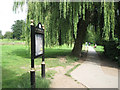 SP3276 : Sign and perimeter path, War Memorial Park, Coventry CV3 by Robin Stott