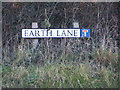 TM5098 : Earth Lane sign by Geographer