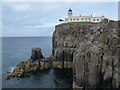 NG1247 : Neist Point: cliffs below the lighthouse by Chris Downer