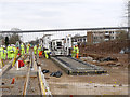 SK5036 : Laying the first track at Eskdale Drive - 1 by Alan Murray-Rust