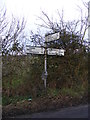 TM4279 : Roadsign on the B1124 Beccles Road by Geographer