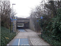 TQ4382 : Cycle Super highway 3 near Beckton by David Anstiss