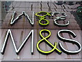 TQ3884 : Stratford: M&S reflected by Chris Downer