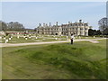 SP9292 : The church mound at Kirby Hall, Northamptonshire by Richard Humphrey