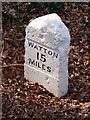 TG1207 : Milestone on the B1108 Watton Road by Geographer