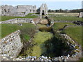 TF8114 : Remains of ruined water mill at Castle Acre Priory by Richard Humphrey