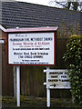 TG2602 : Framingham Earl Methodist Church sign by Geographer