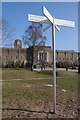 SP0483 : Fingerpost at Birmingham University by Philip Halling