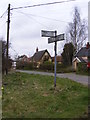 TM0778 : Roadsign on Redgrave Road by Geographer