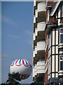 SZ0990 : Bournemouth: Premier Inn balconies and the balloon by Chris Downer