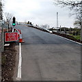 ST3084 : Temporary traffic lights, Pheasants Bridge, Newport by Jaggery