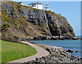 J4892 : The Blackhead path and lighthouse, Whitehead by Albert Bridge