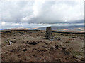 SD7676 : A final view of the Park Fell trig on the walk to Ingleborough by John Lucas