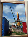 SO8754 : Worcestershire Royal Hospital - through the square window! by Chris Allen