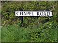 TM3887 : Chapel Road sign by Geographer