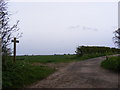 TM3788 : Gull Lane Byway & entrance to Highfield Farm by Geographer