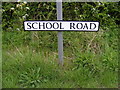 TM4087 : School Road name sign on School Road by Geographer