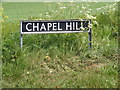 TM2993 : Chapel Hill sign by Geographer