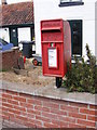 TM2993 : Hempnall Road Post Office Postbox by Geographer