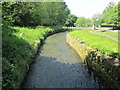 SE2436 : Overflow channel - Newlay Locks - Bramley Fall Park by Betty Longbottom