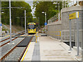 SJ8491 : Tram Approaching West Didsbury by David Dixon